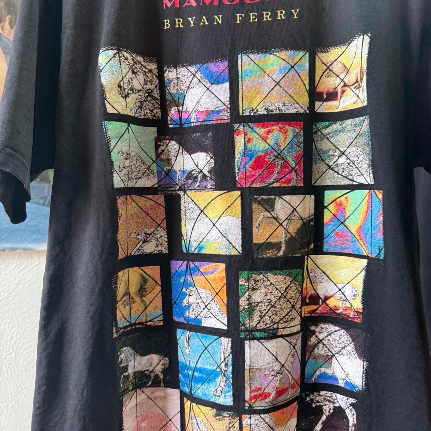 Vintage 1994 Mamouna Bryan Ferry Band Art Style T-Shirt - Large