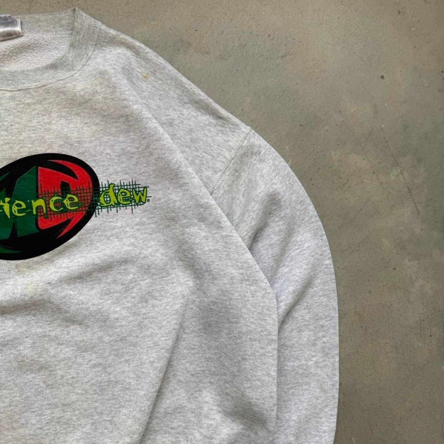 Vintage 90s Mtn Dew Experience Dee Soda Promo Crewneck - XX-Large