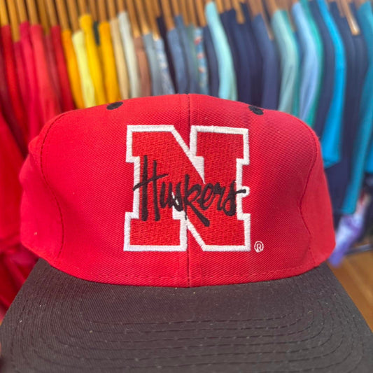 Vintage 90s Nebraska Huskers Cornhuskers Snapback