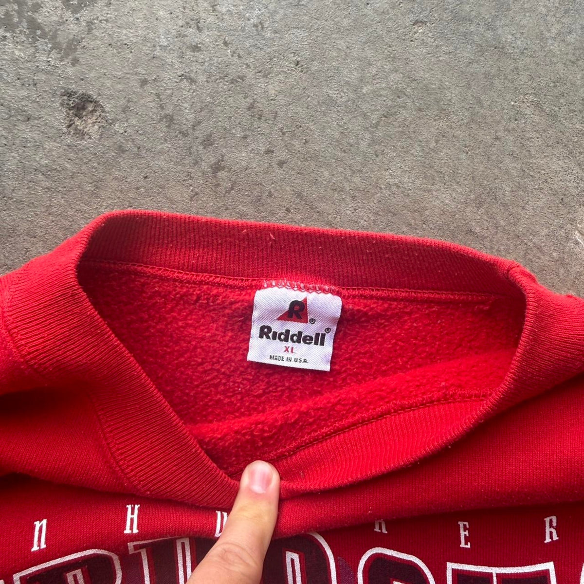 Vintage 90s Nebraska Huskers Helmet Crewneck - X-Large