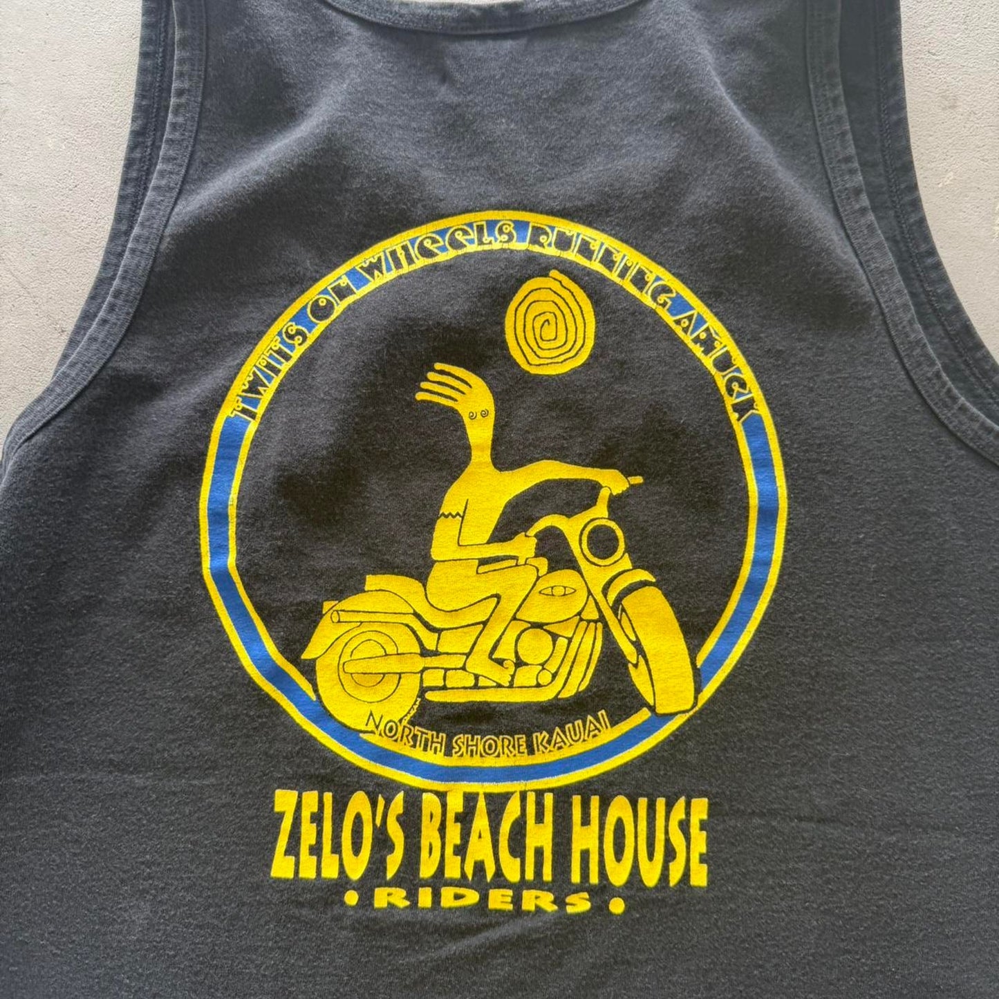 Vintage Hawaii Beach Riders Biker Motorcycle Tank Top T-Shirt - X-Large
