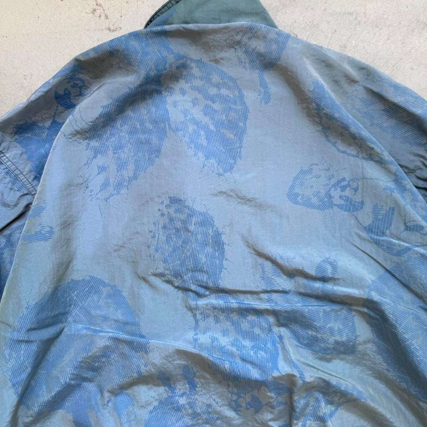 Vintage 90s Big Dogs 3M All Over Design Windbreaker - Large