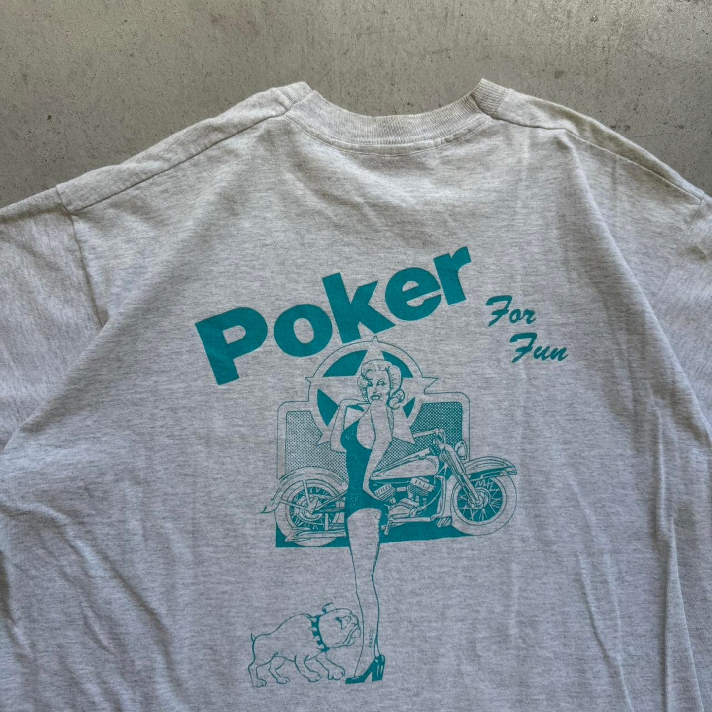 Vintage 1992 Fred’s Fun Run Poker Biker Motorcycle T-Shirt - X-Large