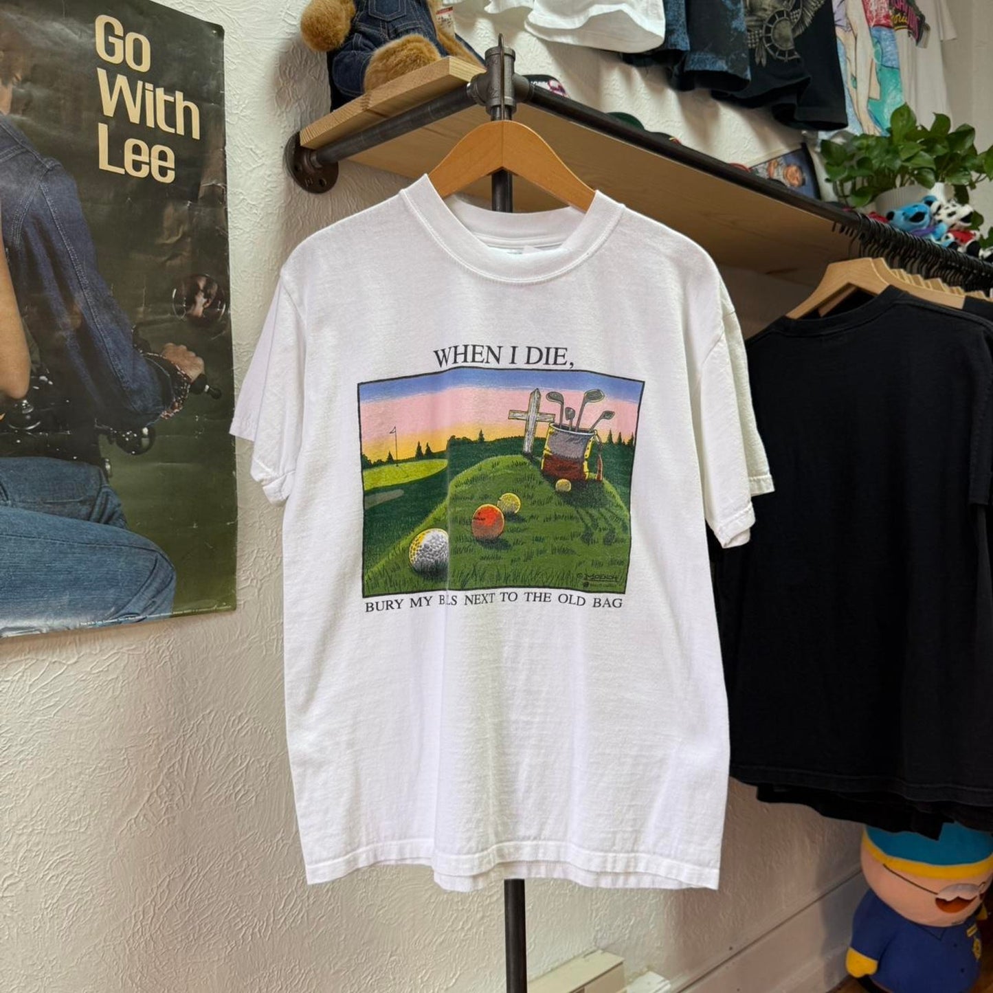 Vintage 90s When I Die Golf Golfing T-Shirt - Medium