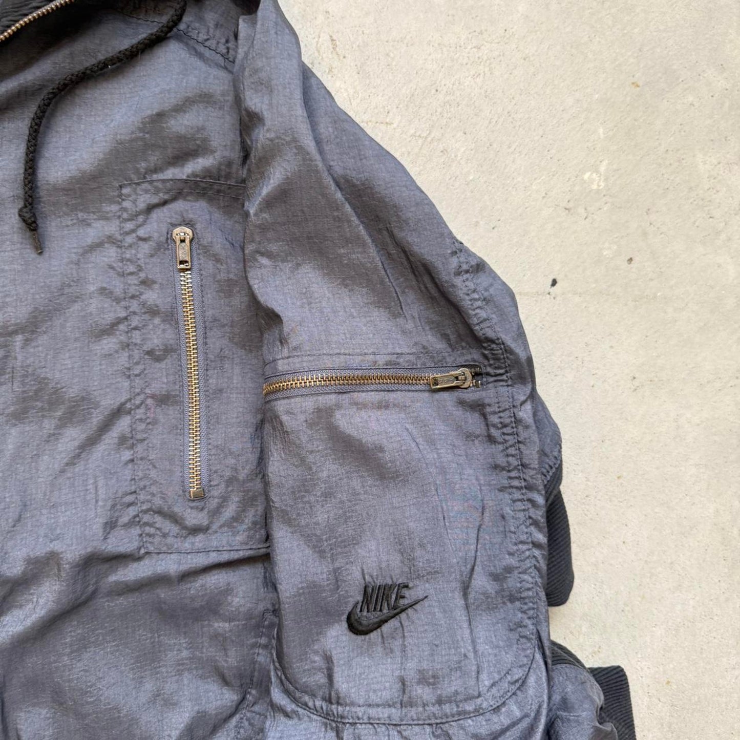 Vintage 90s Nike Air Jordan Warm Up Tactical Jacket - Large