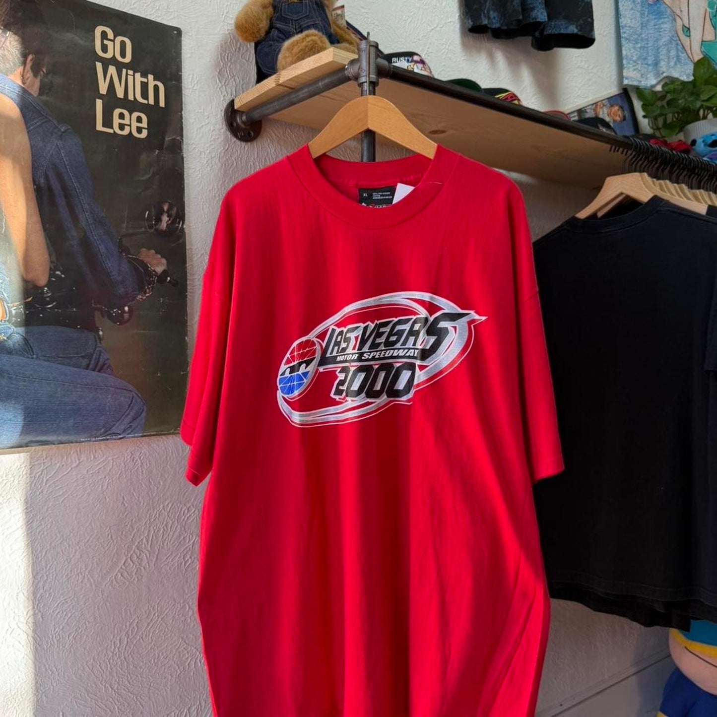 Vintage 2000 Las Vegas Speedway NASCAR Racing Race Car T-Shirt - X-Large