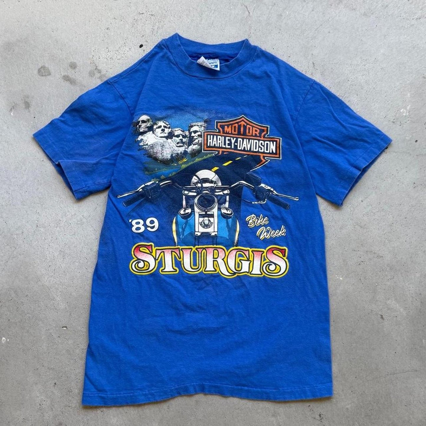 Vintage 1989 Harley Davidson Motorcycles Sturgis Biker T-Shirt - Small