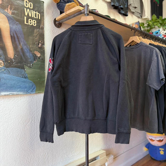 Vintage Y2K Nebraska Huskers Zip Up Crewneck - Large