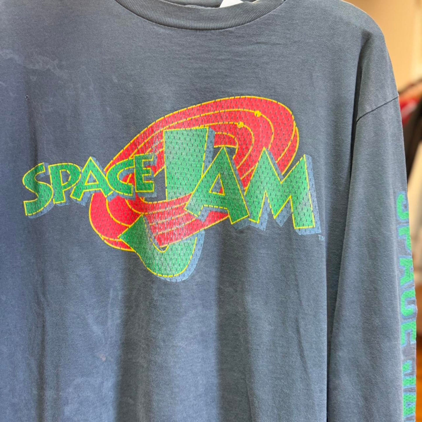 Vintage 90s Space Jam Looney Tunes Jordan T-Shirt - Large