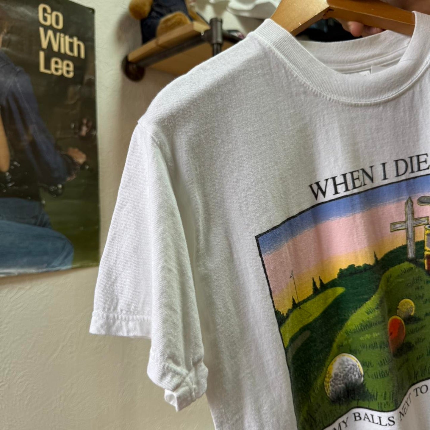 Vintage 90s When I Die Golf Golfing T-Shirt - Medium