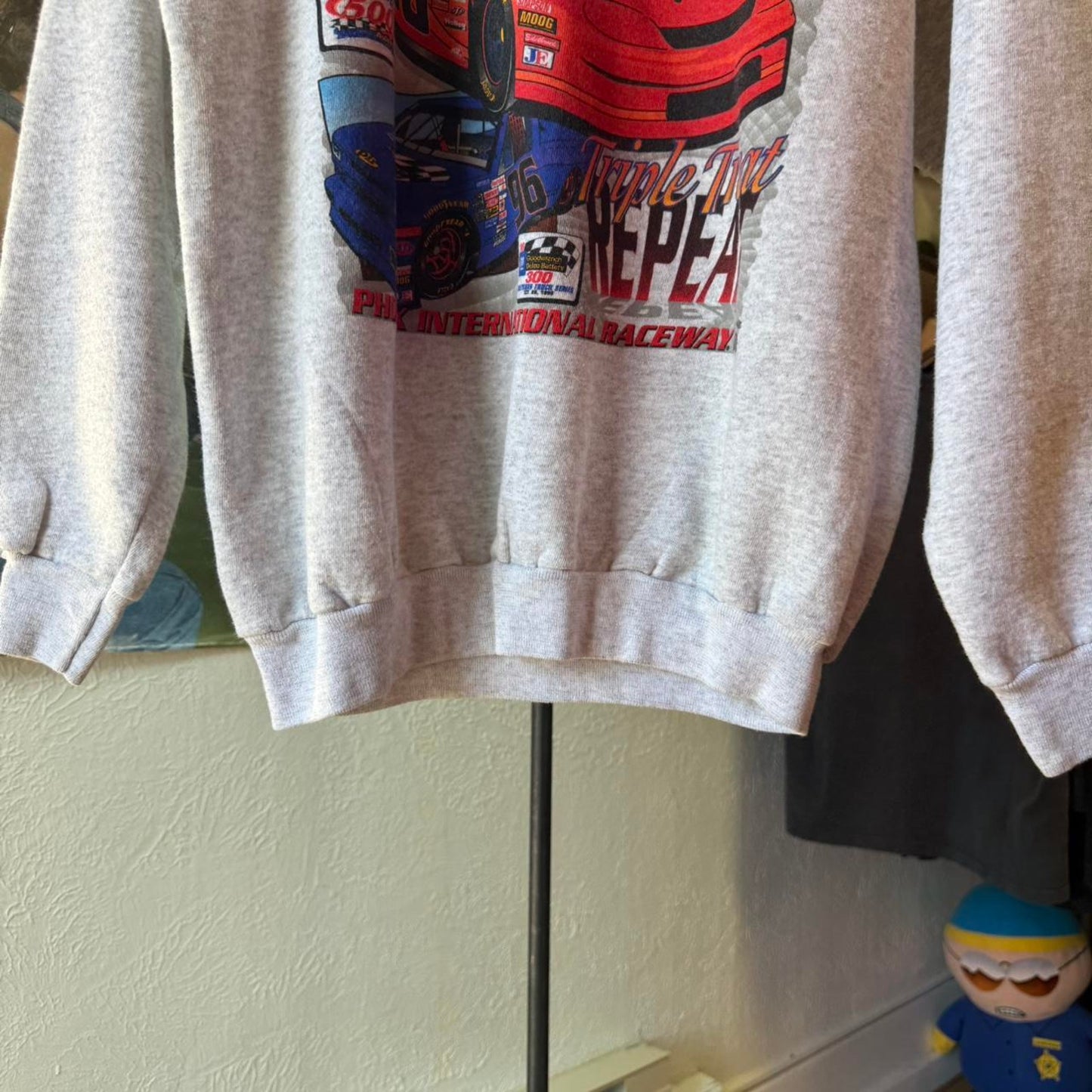 Vintage 90s Phoenix Raceway NASCAR Racing Crewneck - Large