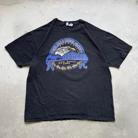 Vintage 90s Black Hills Motorcycle Rally Biker Harley T-Shirt - XX-Large