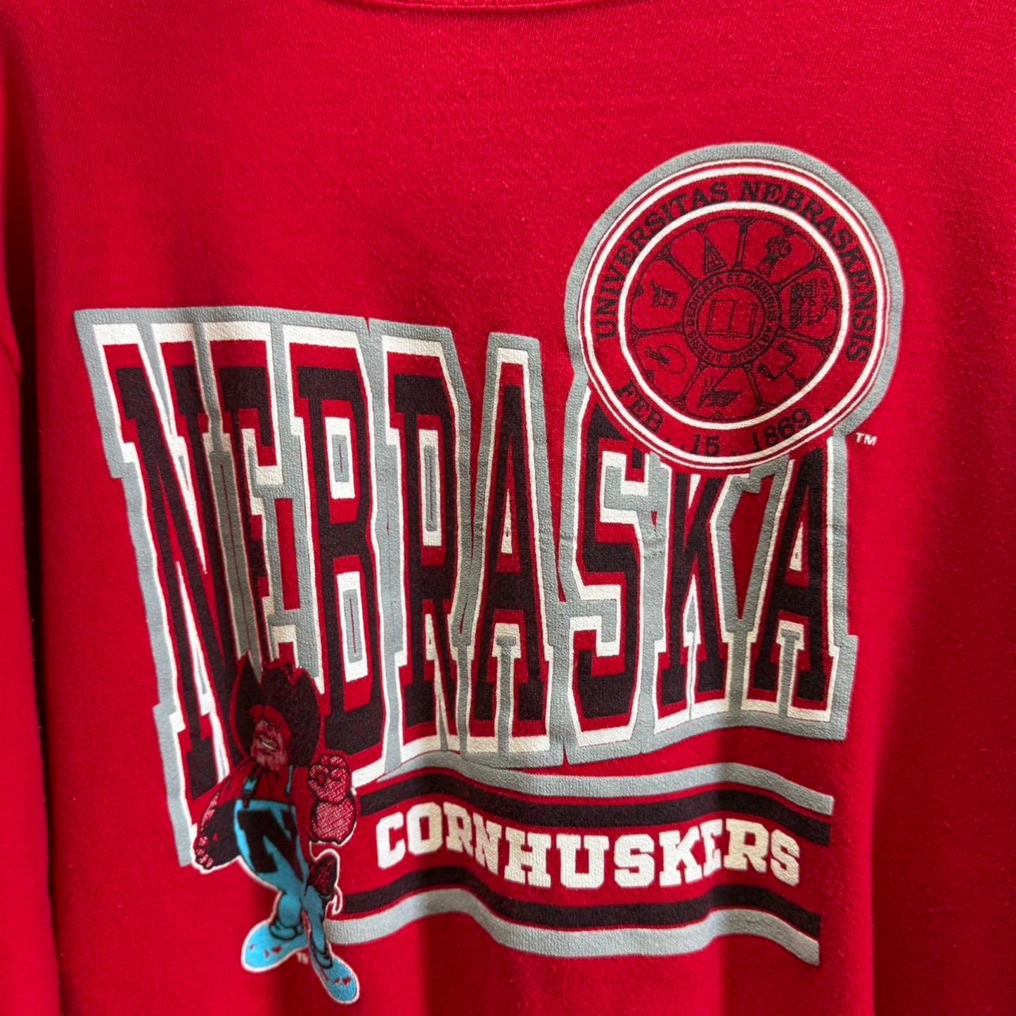 Vintage 90s Nebraska Huskers Herbie Football Crewneck