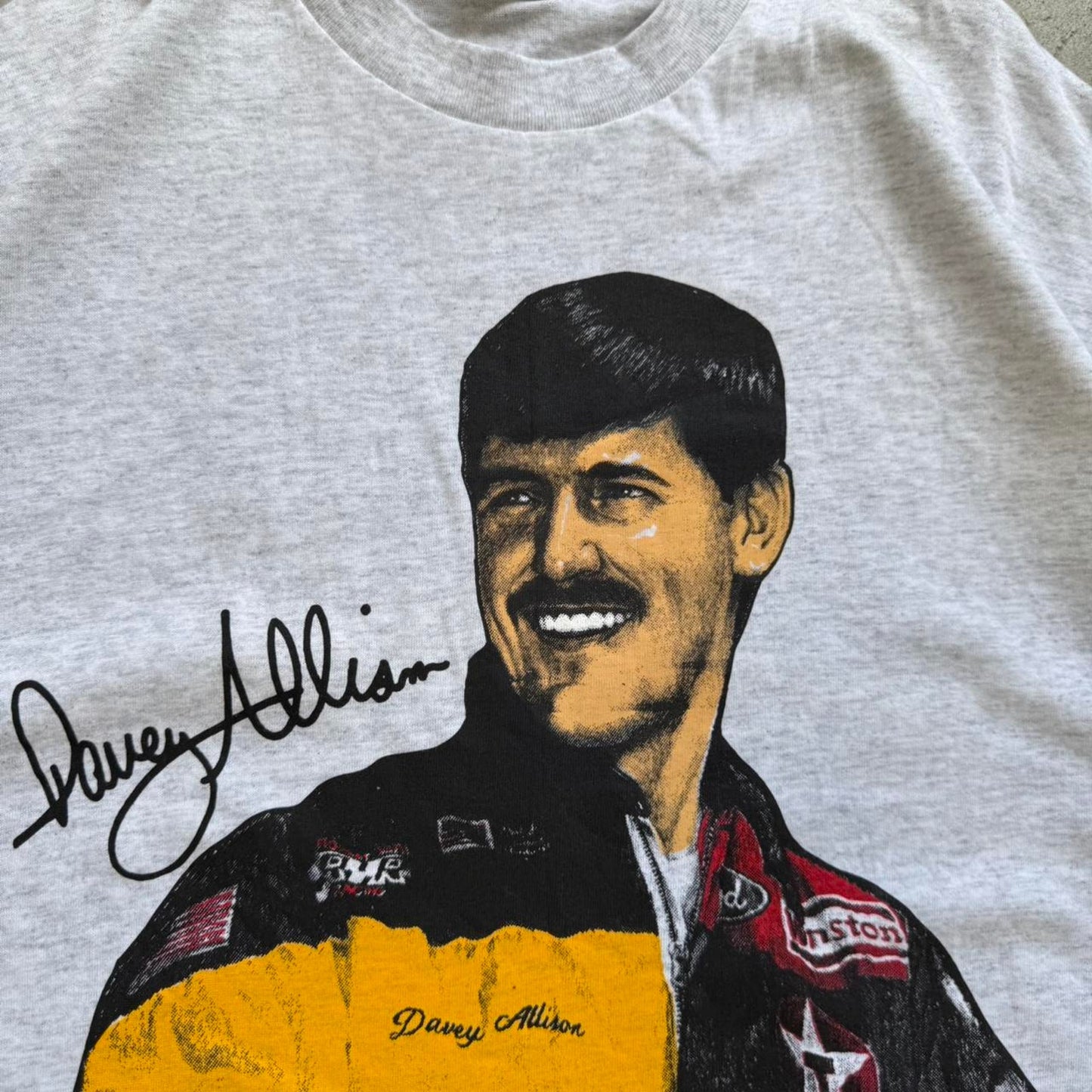 Vintage 90s Davey Allison NASCAR Texaco Racing T-Shirt - X-Large