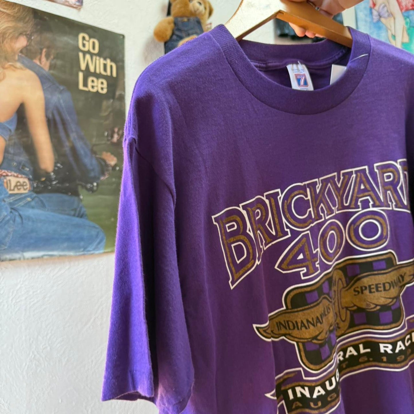 Vintage 90s NASCAR Brickyard 400 Inaugural Race T-Shirt - Large