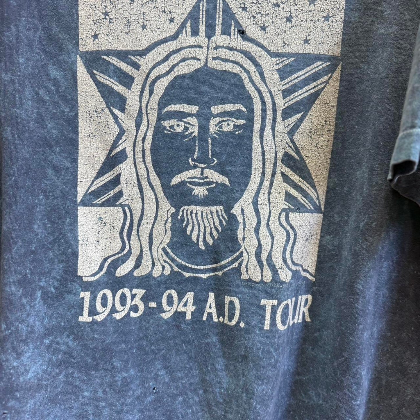 Vintage 90s Jesus Christ Superstar Bible Tie Dye T-Shirt - X-Large