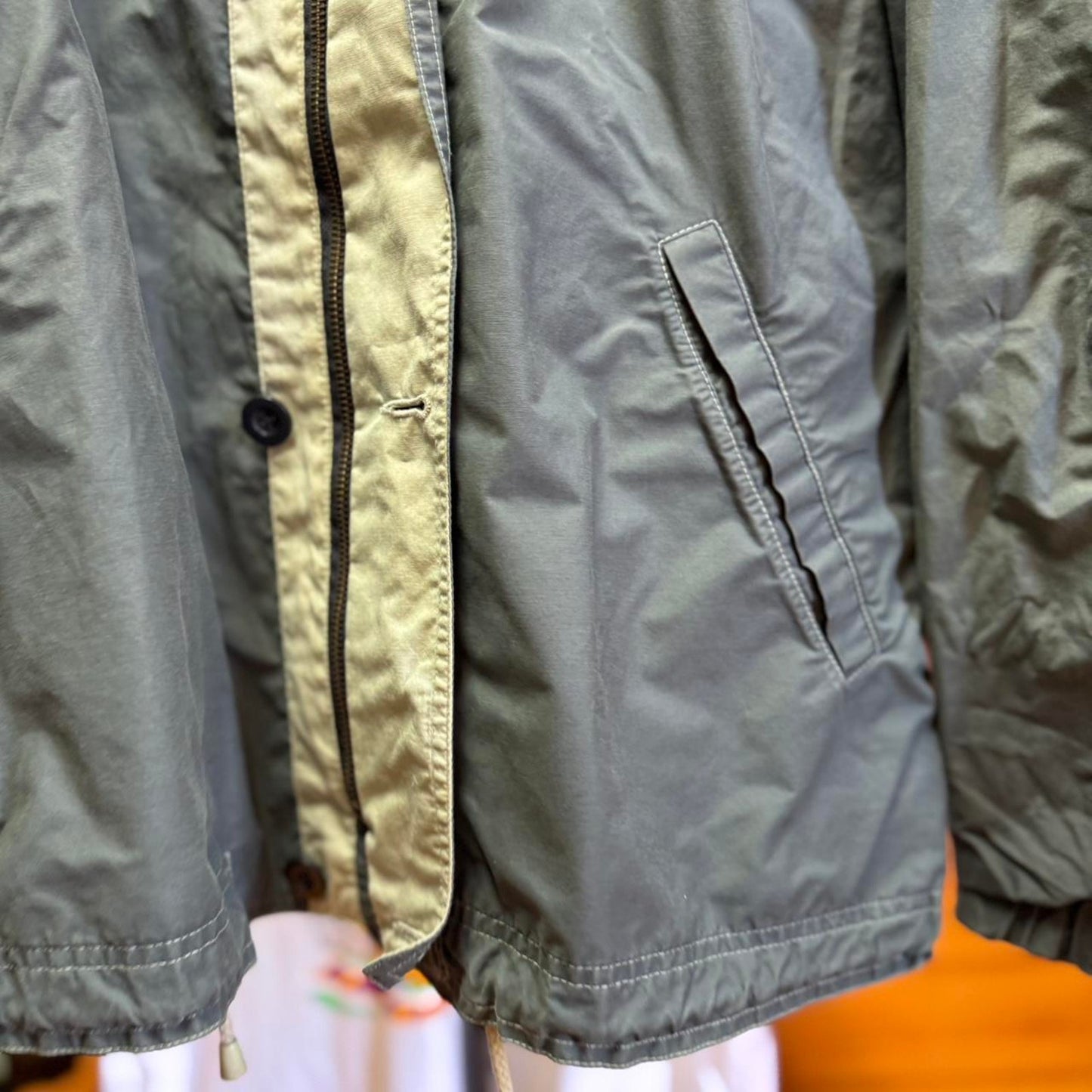 Vintage 90s Gap Utility Hooded Light Jacket - Medium