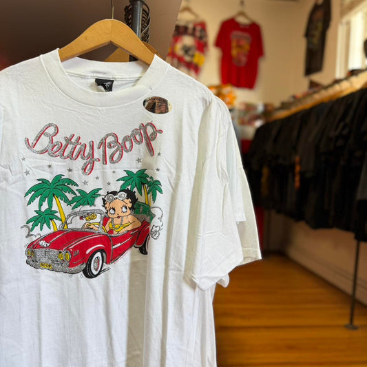 Vintage 90s Betty Boop Glitter Cartoon T-Shirt