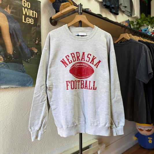 Vintage 90s Nebraska Football Russell Athletics Crewneck - X-Large
