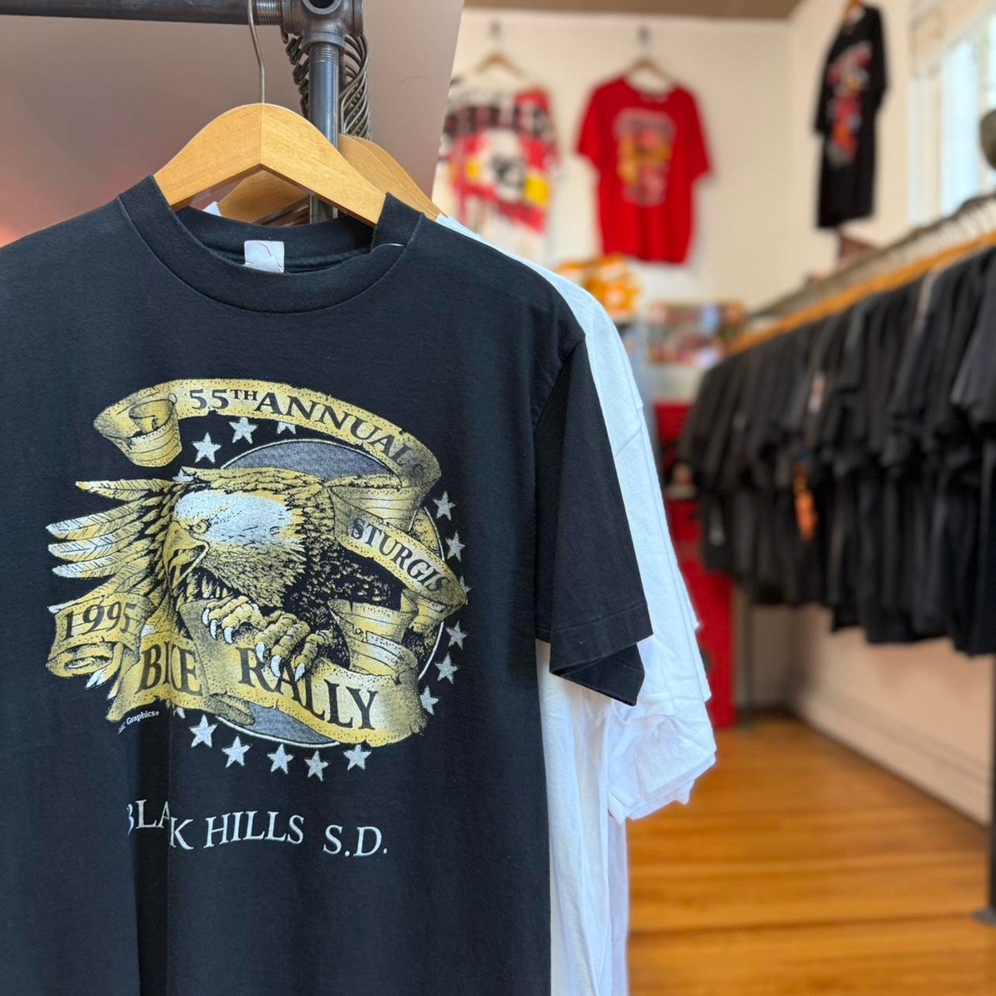 Vintage 90s Sturgis Motorcycle Biker Eagle T-Shirt