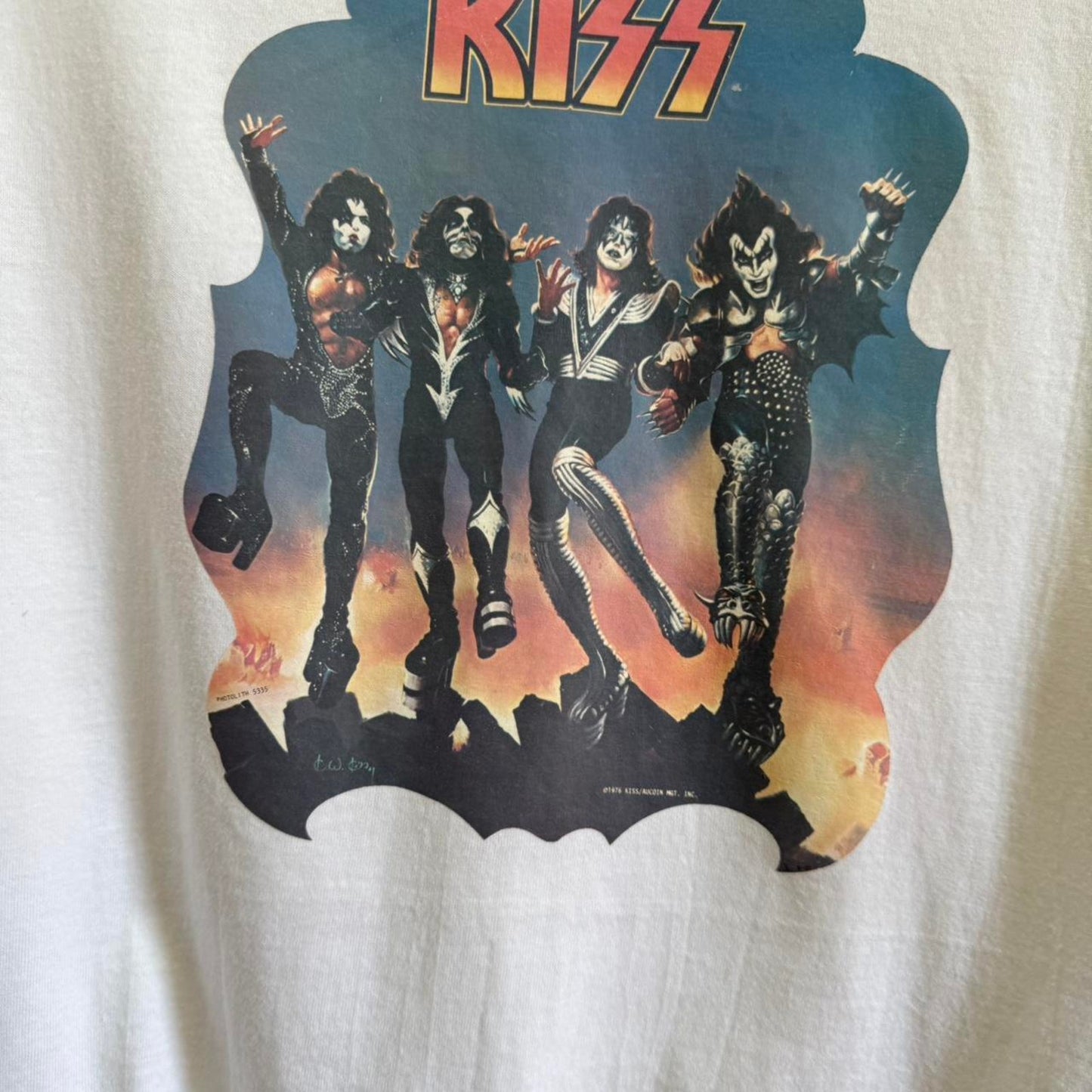 Vintage KISS Band Concert Music T-Shirt