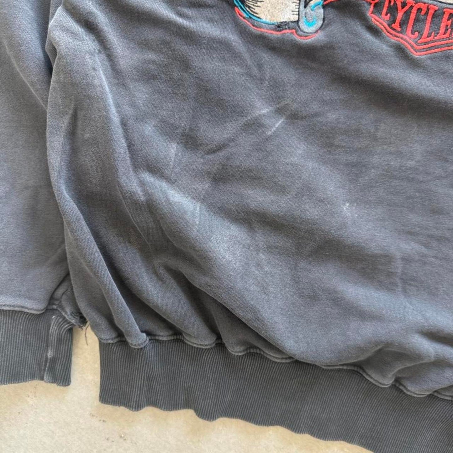 Vintage 90s Harley Davidson Motorcycles Biker Crewneck - Large