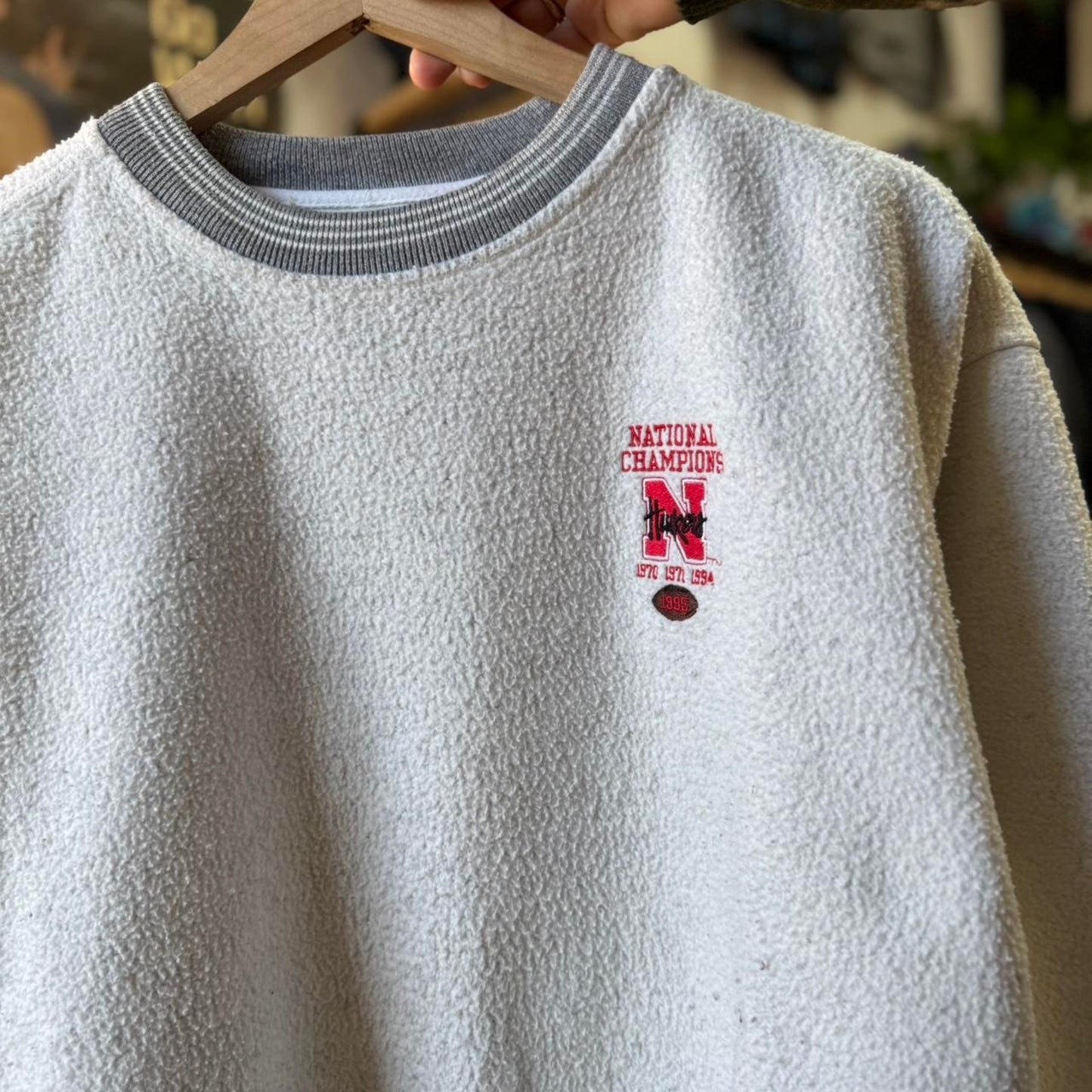 Vintage 90s Nebraska Huskers National Championship Crewneck - Small