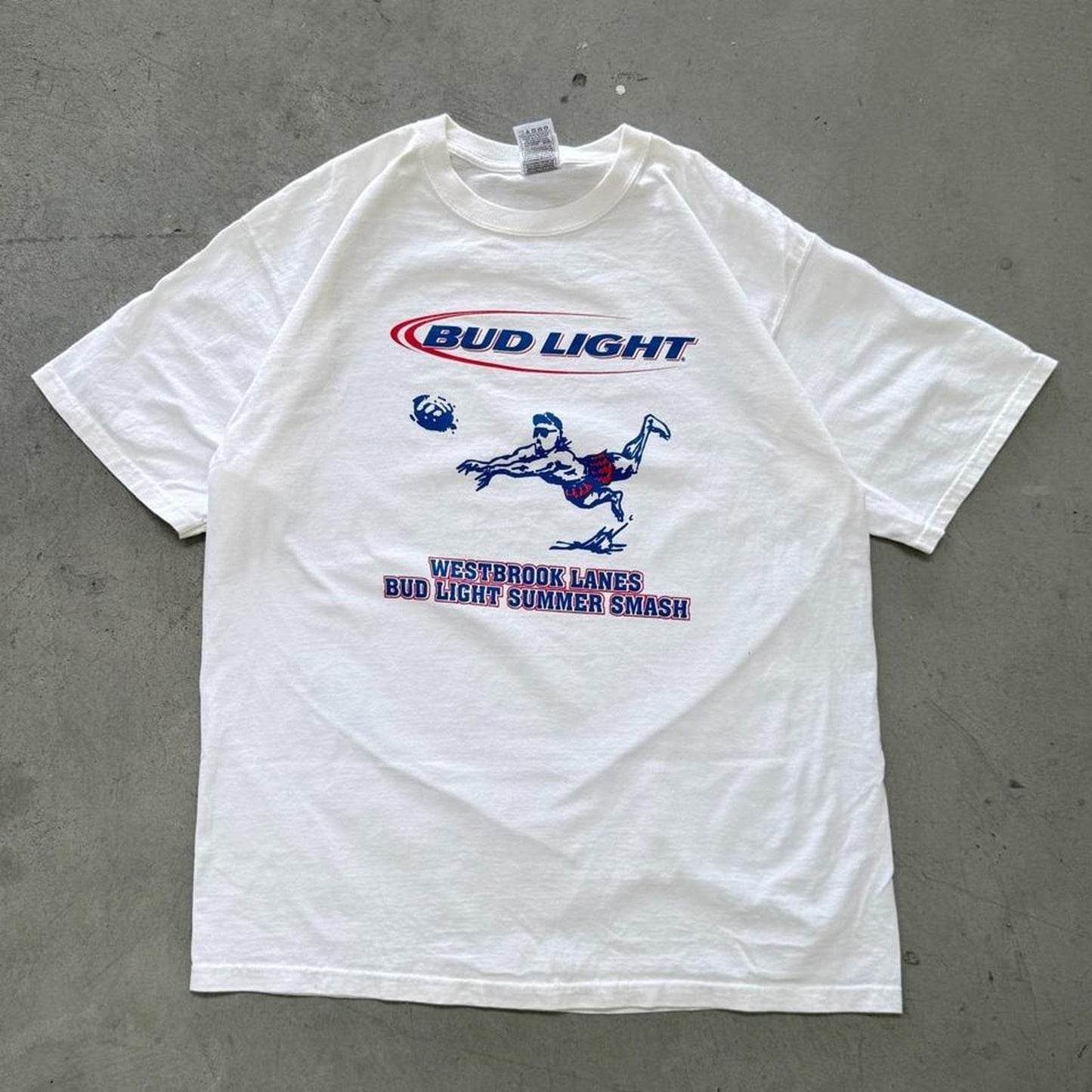 Vintage Y2K Bud Light Volleyball Sports Beer T-Shirt - X-Large