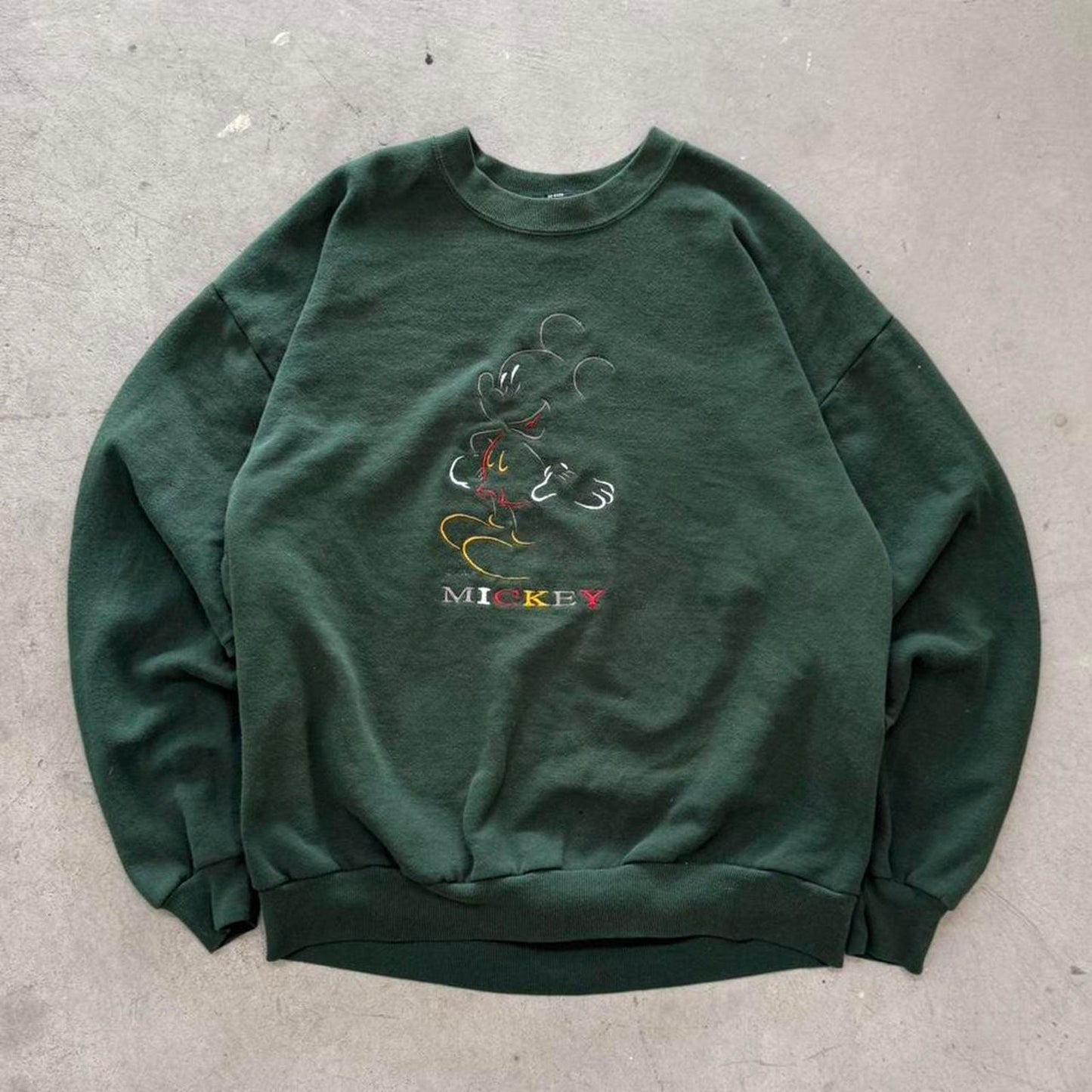 Vintage 90s Disney Mickey Mouse Cartoon Crewneck - X-Large