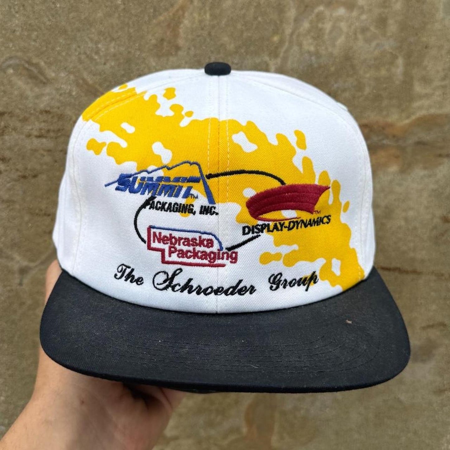 Vintage 90s Schroeder Group Splash Snapback