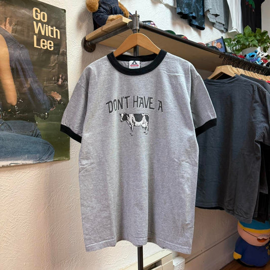 Vintage 90s Don’t Have A Cow Animal Humor T-Shirt - Large