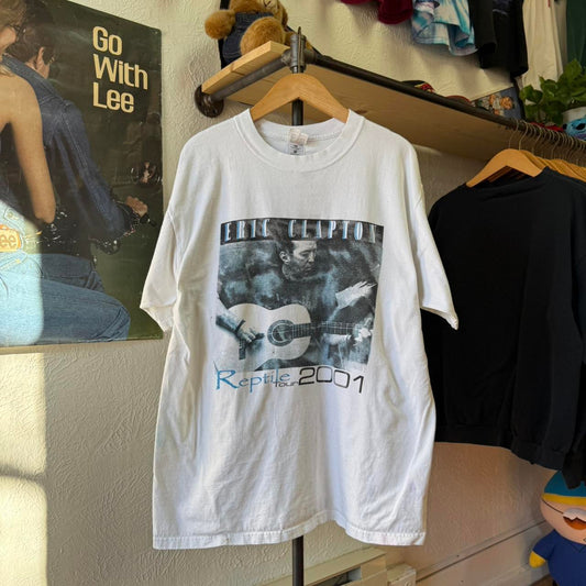 Vintage 2001 Eric Clapton Reptile Tour Band T-Shirt - X-Large