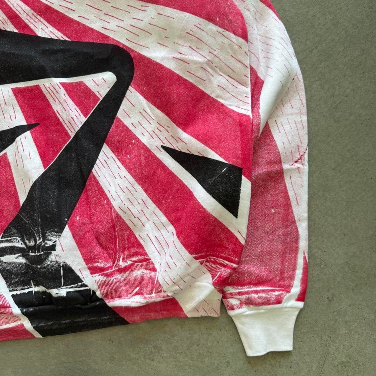 Vintage 90s Japan Flag AOP Crewneck - Large