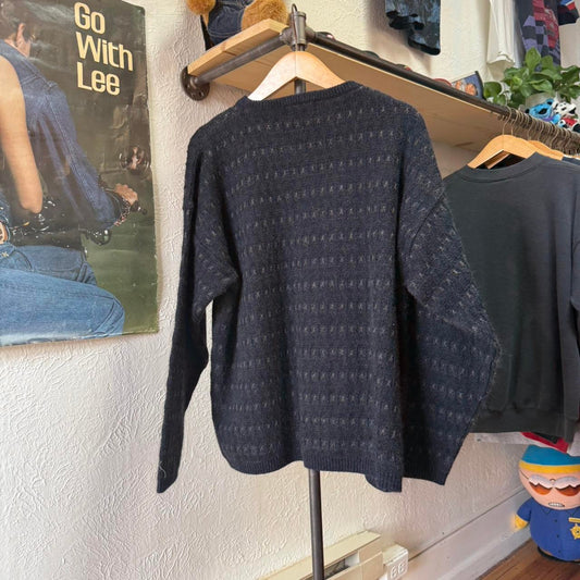 Vintage 90s Patterned Van Heusen Sweater - Large