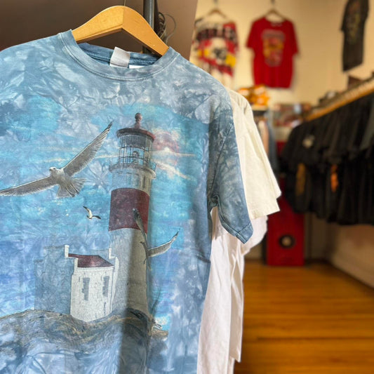 Vintage 90s The Mountain Lighthouse Eagle T-Shirt