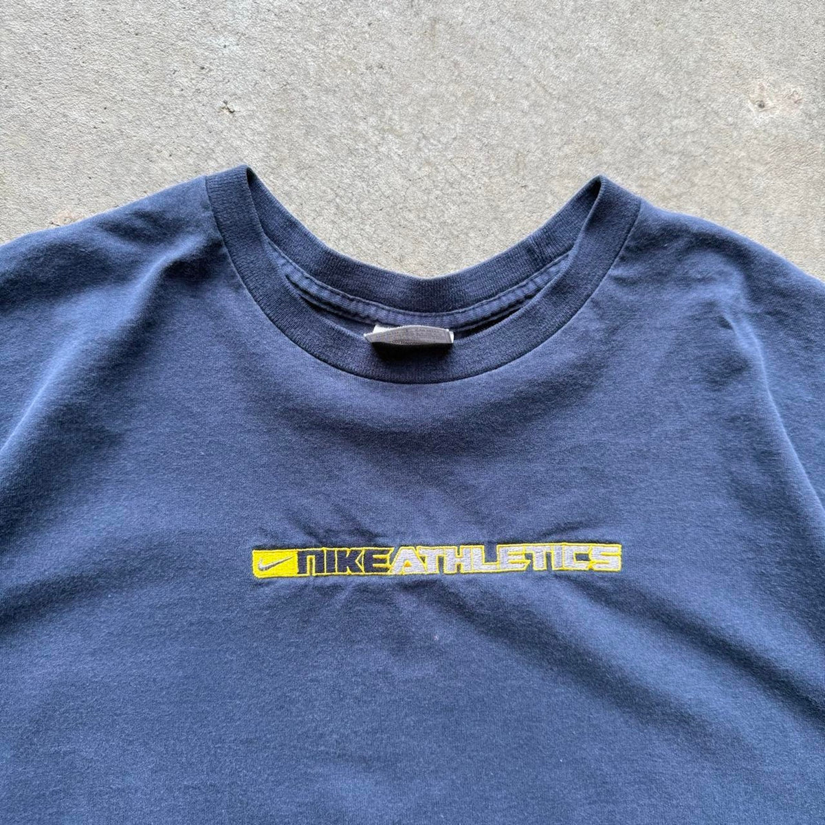 Vintage 90s Nike Athletics Swoosh Embroidered T-Shirt - XX-Large