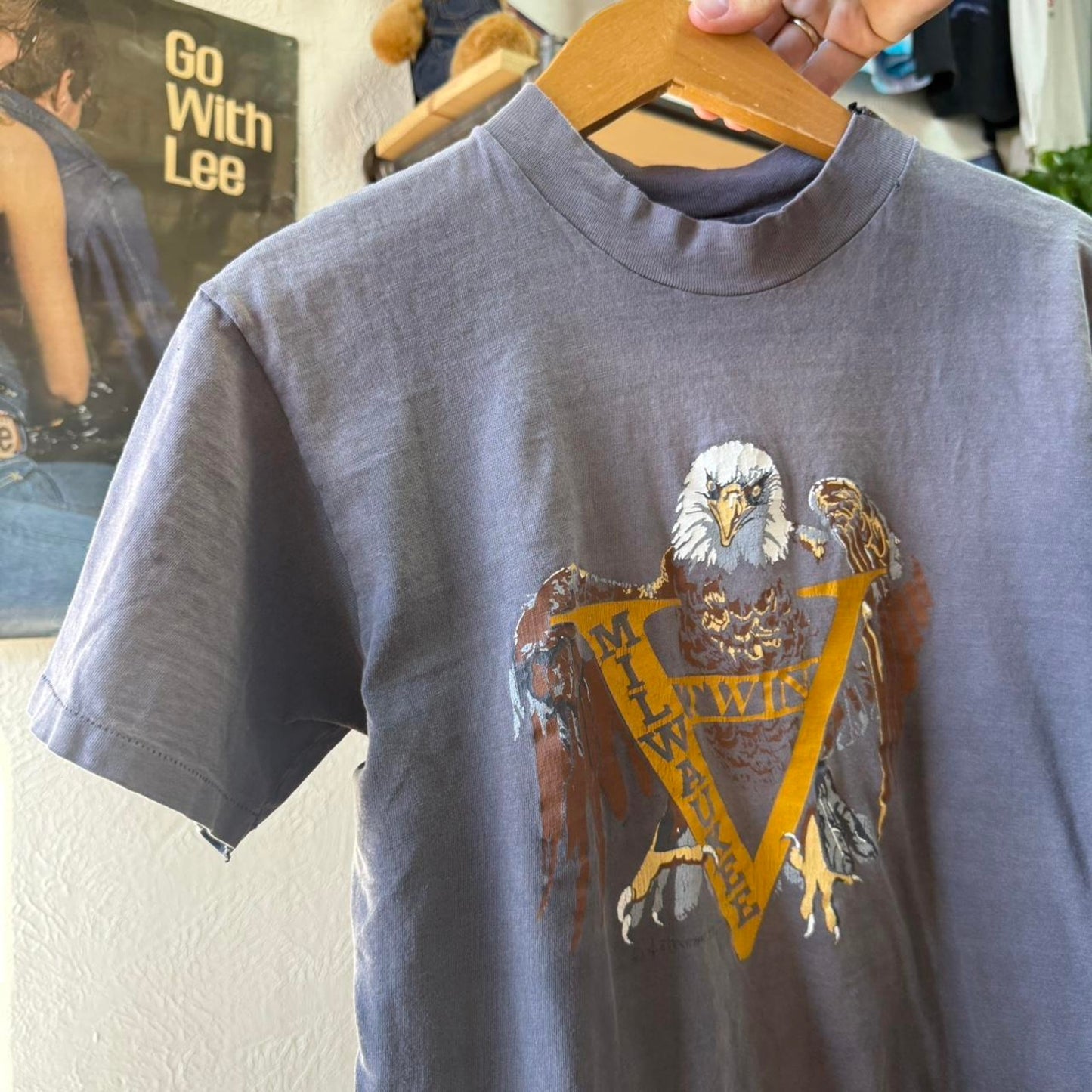 Vintage 1983 Faded Harley Davidson Motorcycles Milwaukee V Twin Biker T-Shirt - Medium