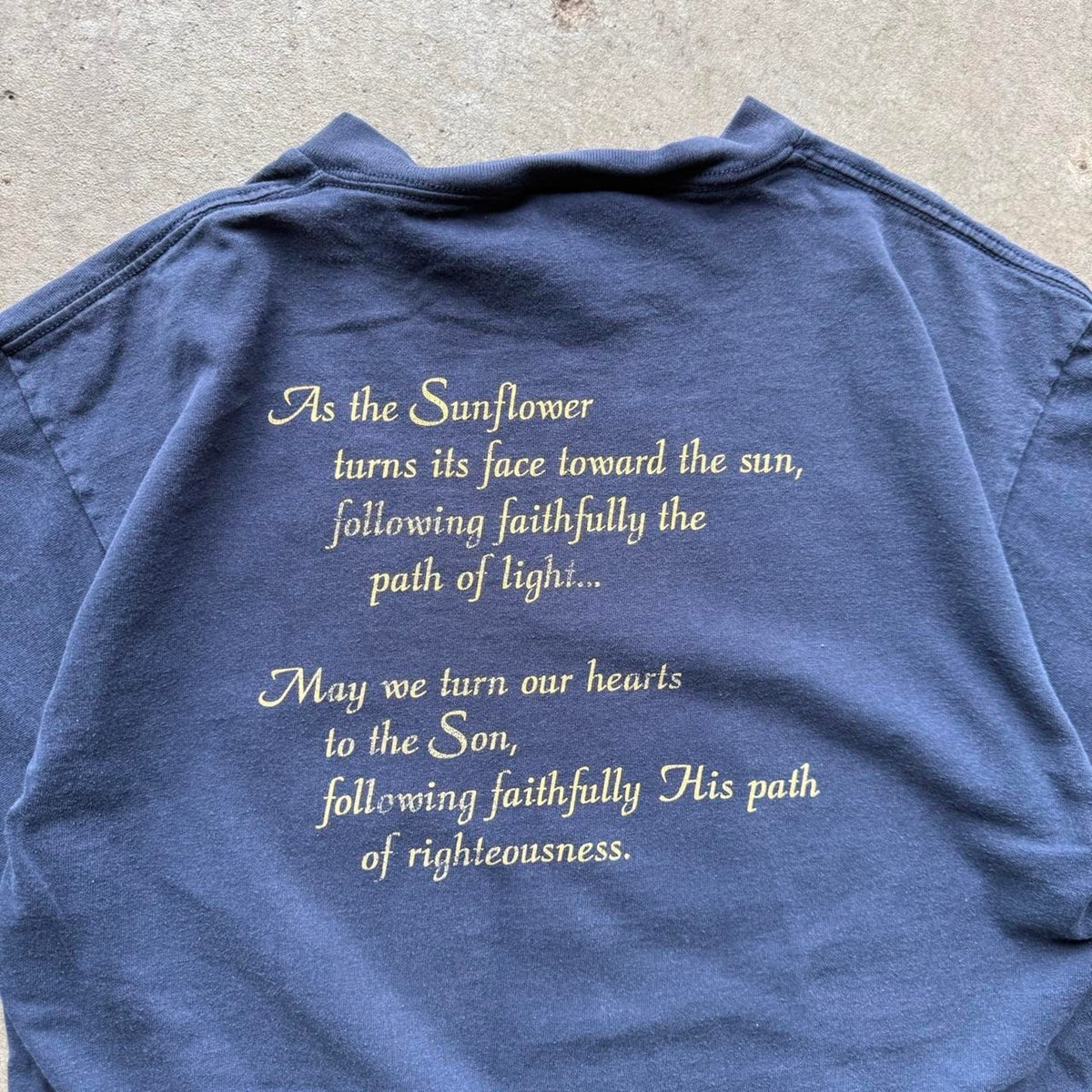 Vintage 90s Follow the Son Sunflower Jesus T-Shirt - Large