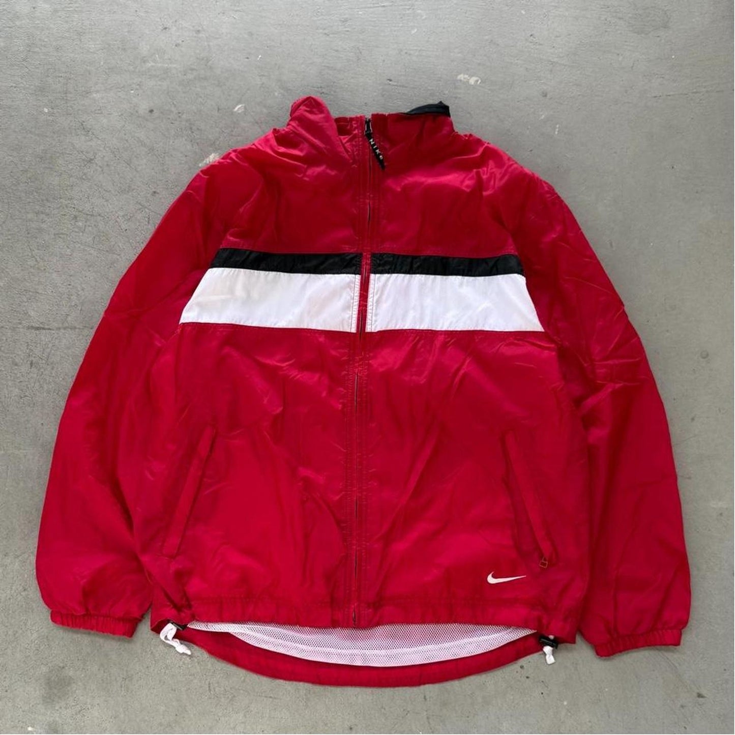 Vintage 90s Nike Side Swoosh Windbreaker Jacket - Medium