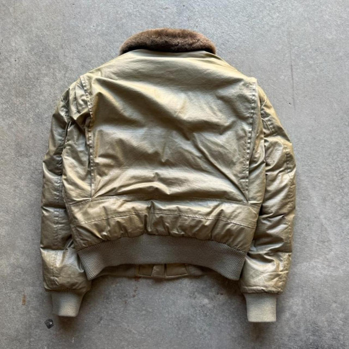 Vintage Polo Ralph Lauren G1 Bomber Fur Lined Jacket - Medium