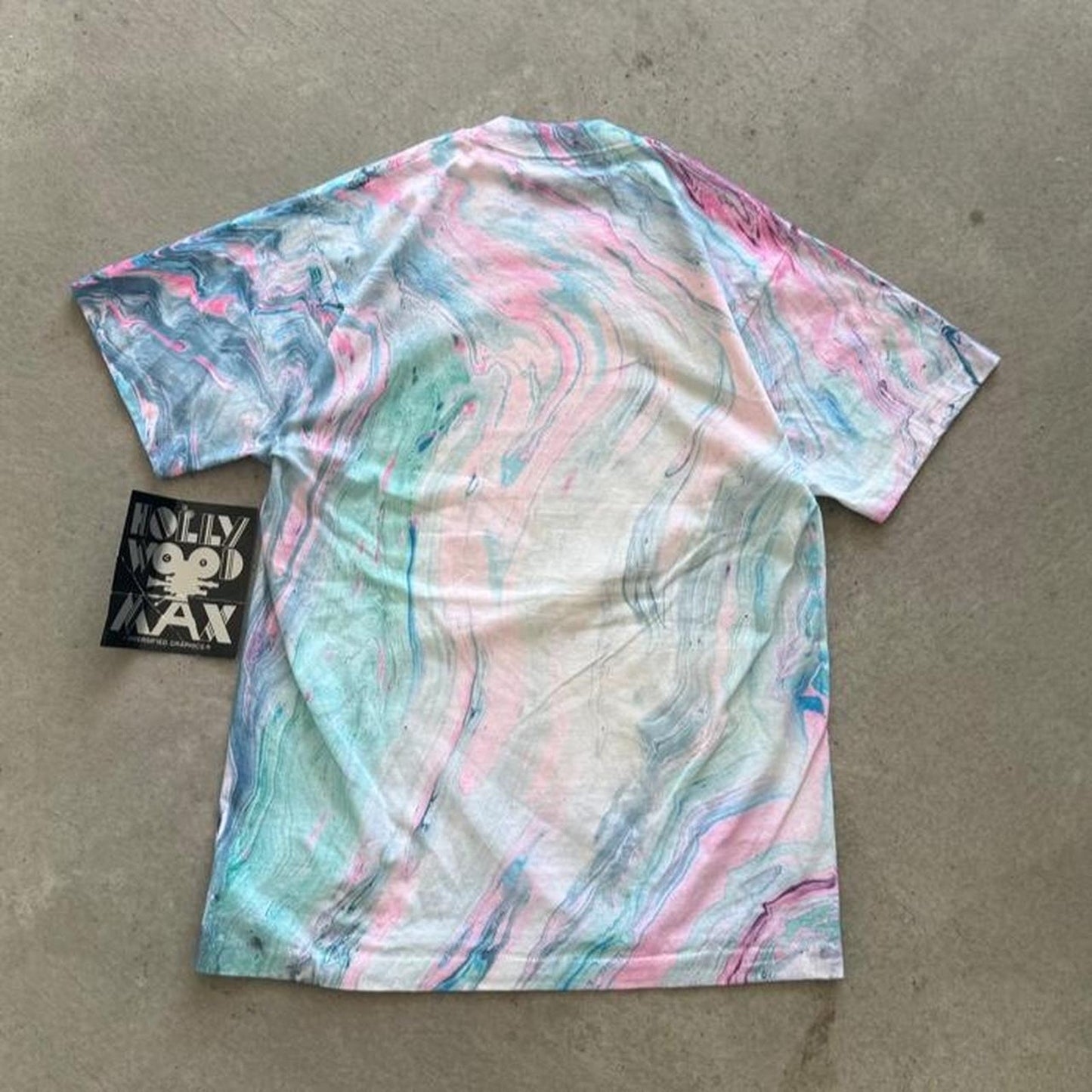 Vintage 90s Michelangelo Surfing Art Parody T-Shirt - Medium