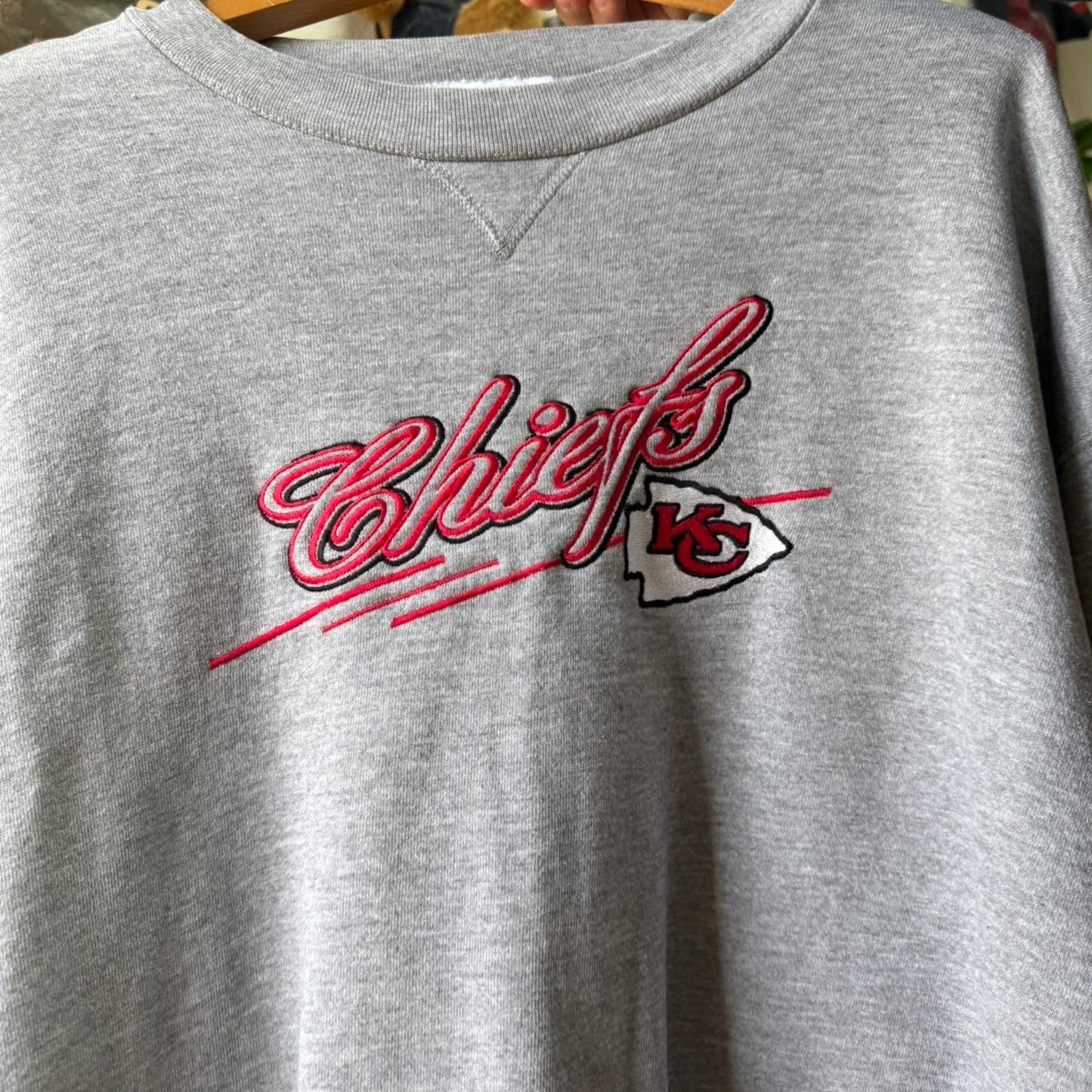 Vintage 90s Kansas City Chiefs NFL Crewneck - XX-Large