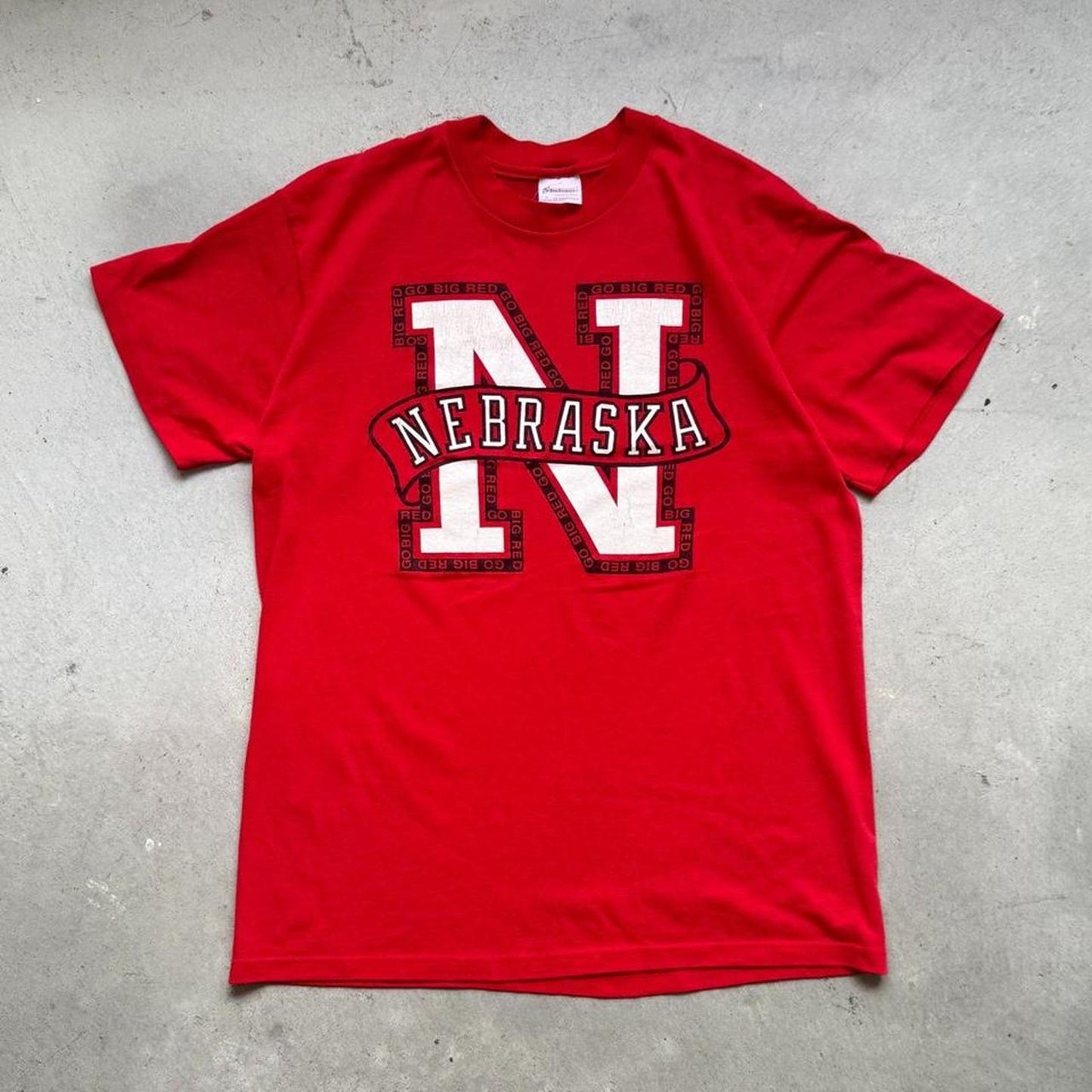 Vintage 90s Nebraska Huskers N T-Shirt - Large