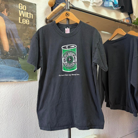 Vintage 90s It’s Beer Time Any Bloody Time Alcohol T-Shirt - X-Large