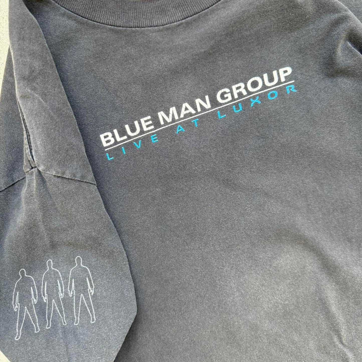 Vintage Blue Man Group Live at Luxor T-Shirt - Medium