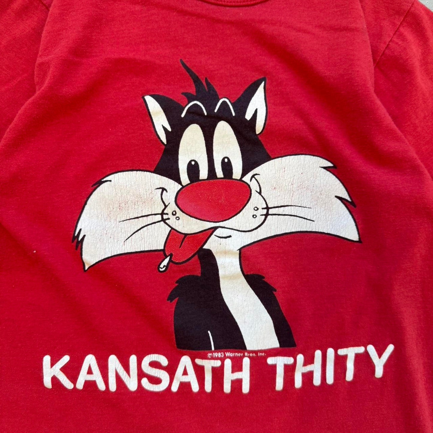 Vintage 90s Kansas City Looney Tunes T-Shirt - Kids Medium 10-12