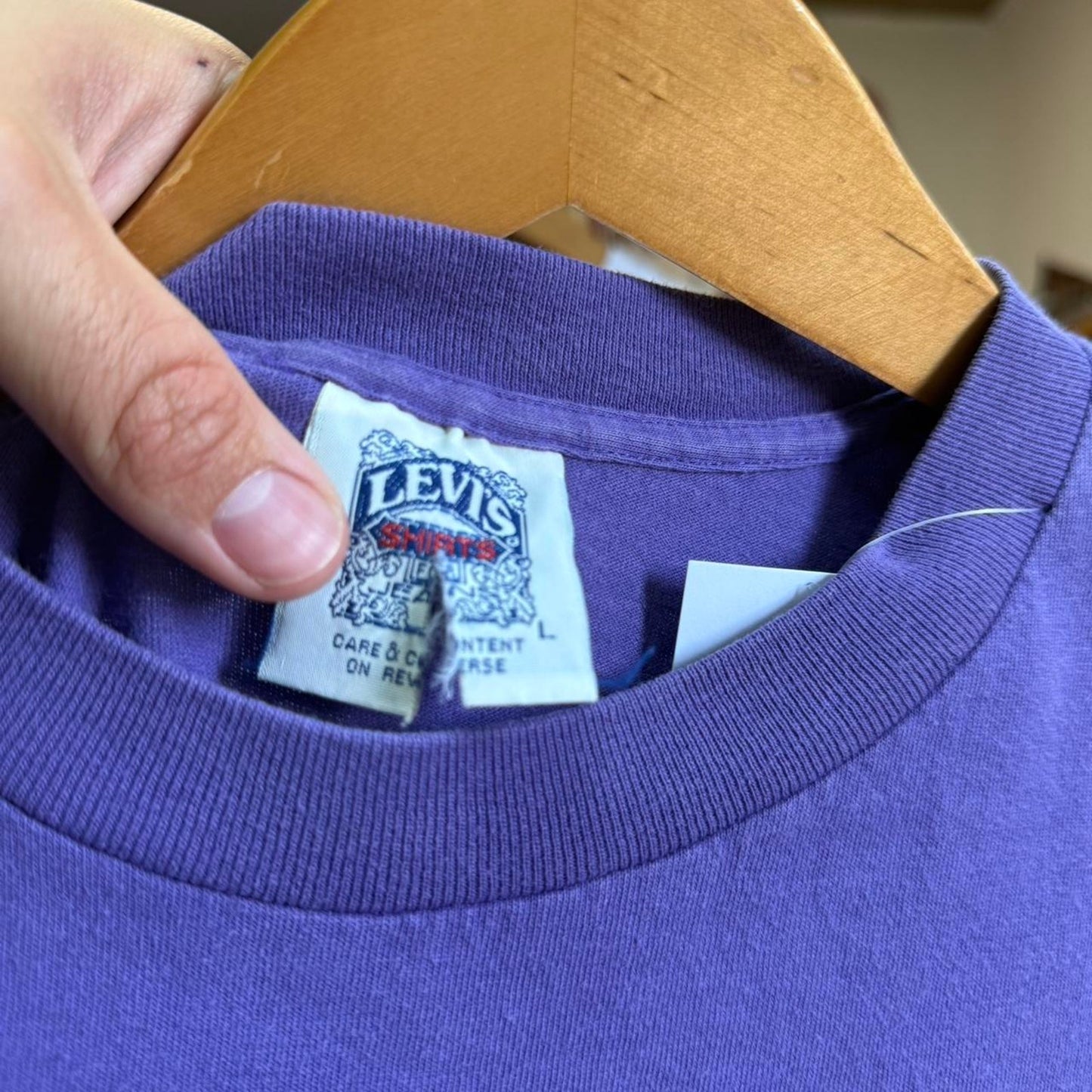 Vintage 90s Levi Strauss Jeans Button Up Your Fly T-Shirt
