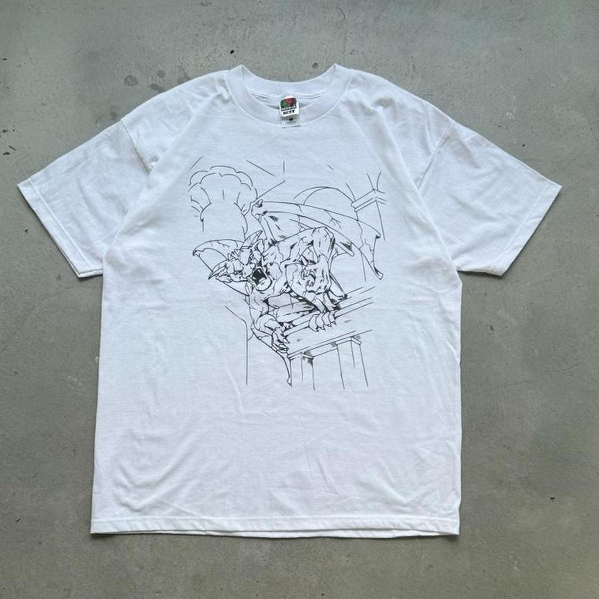 Vintage 90s Gargoyle Art T-Shirt - X-Large