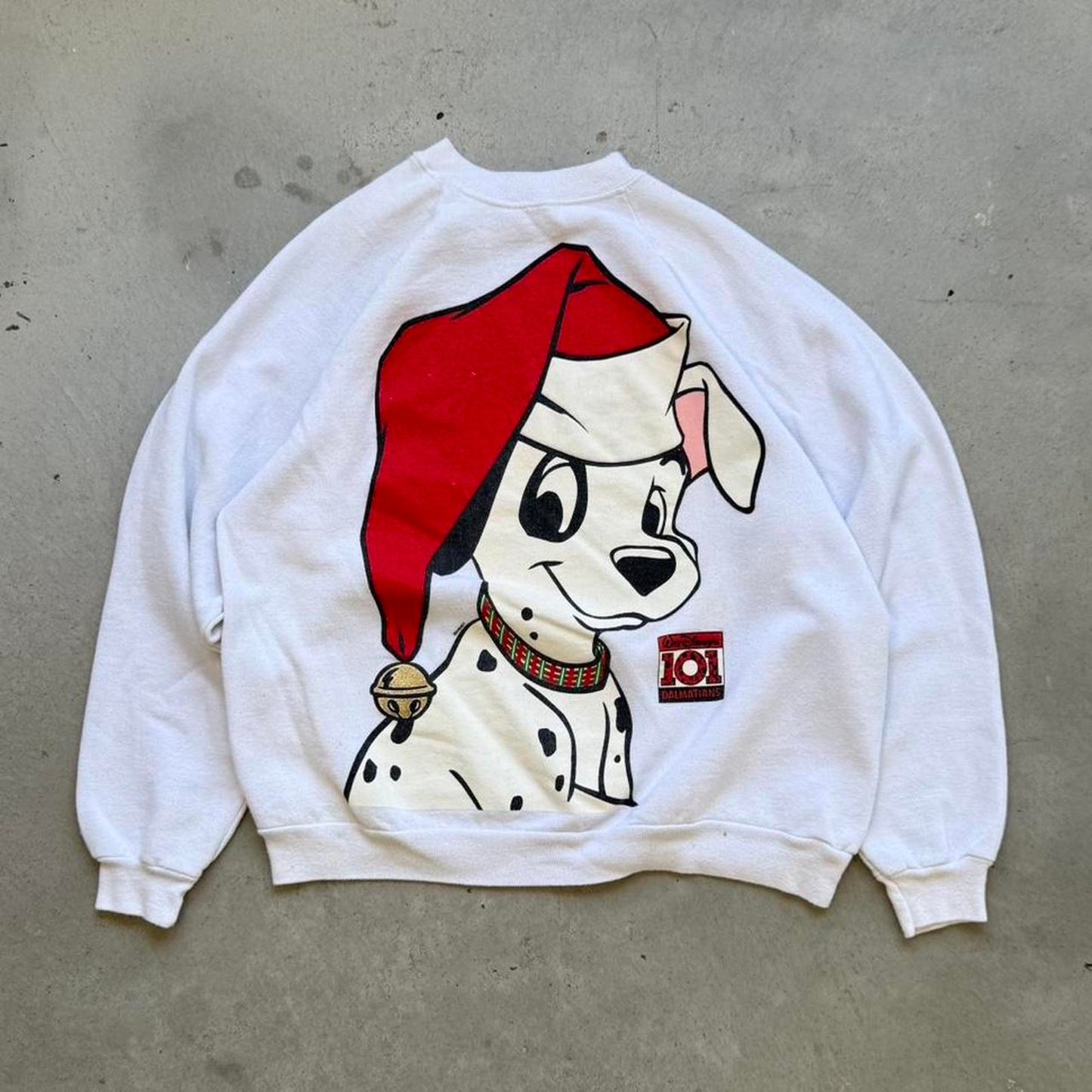 Vintage 90s 101 Dalmatians Disney Christmas Crewneck - Large