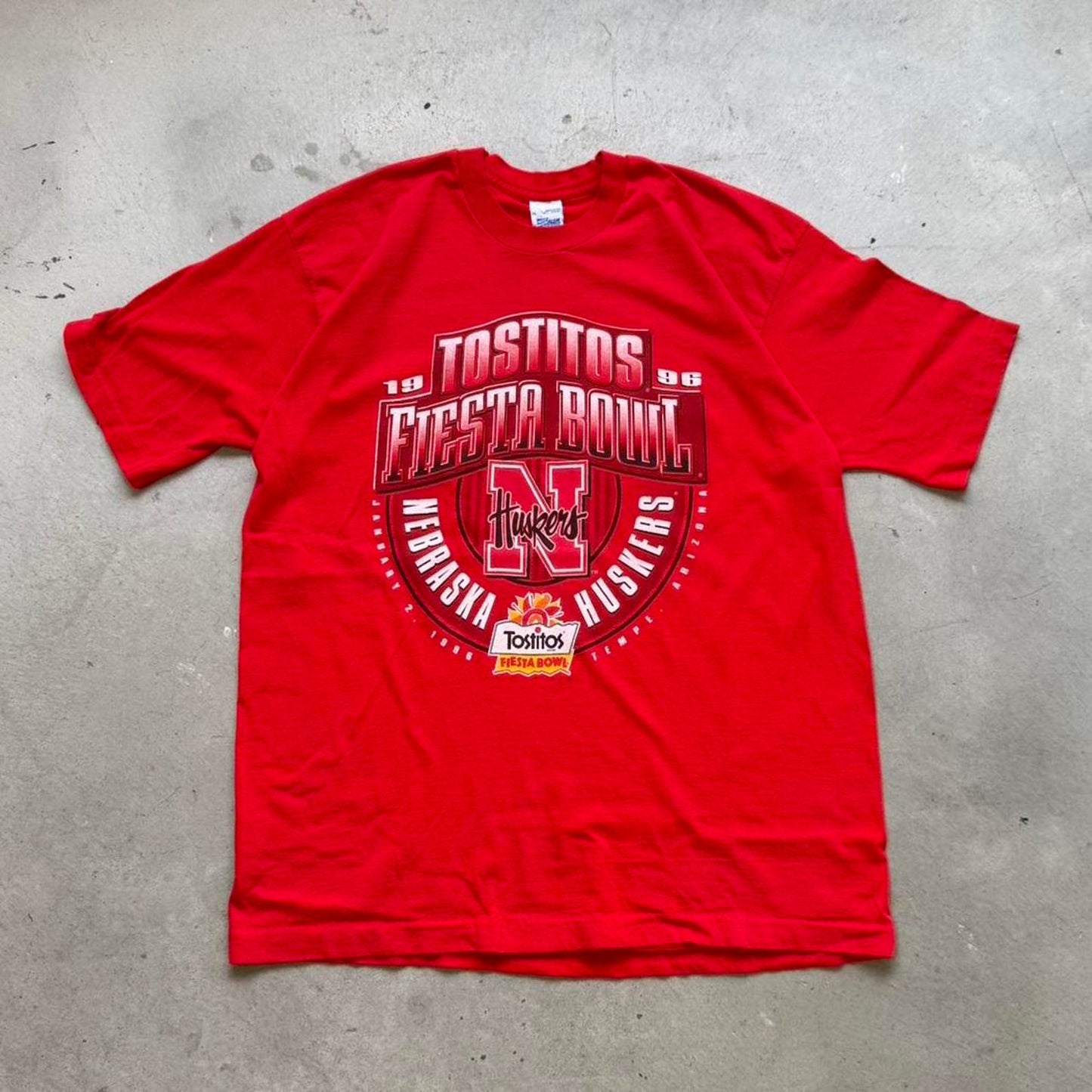 Vintage 1998 Nebraska Huskers Fiesta Bowl Football T-Shirt - X-Large